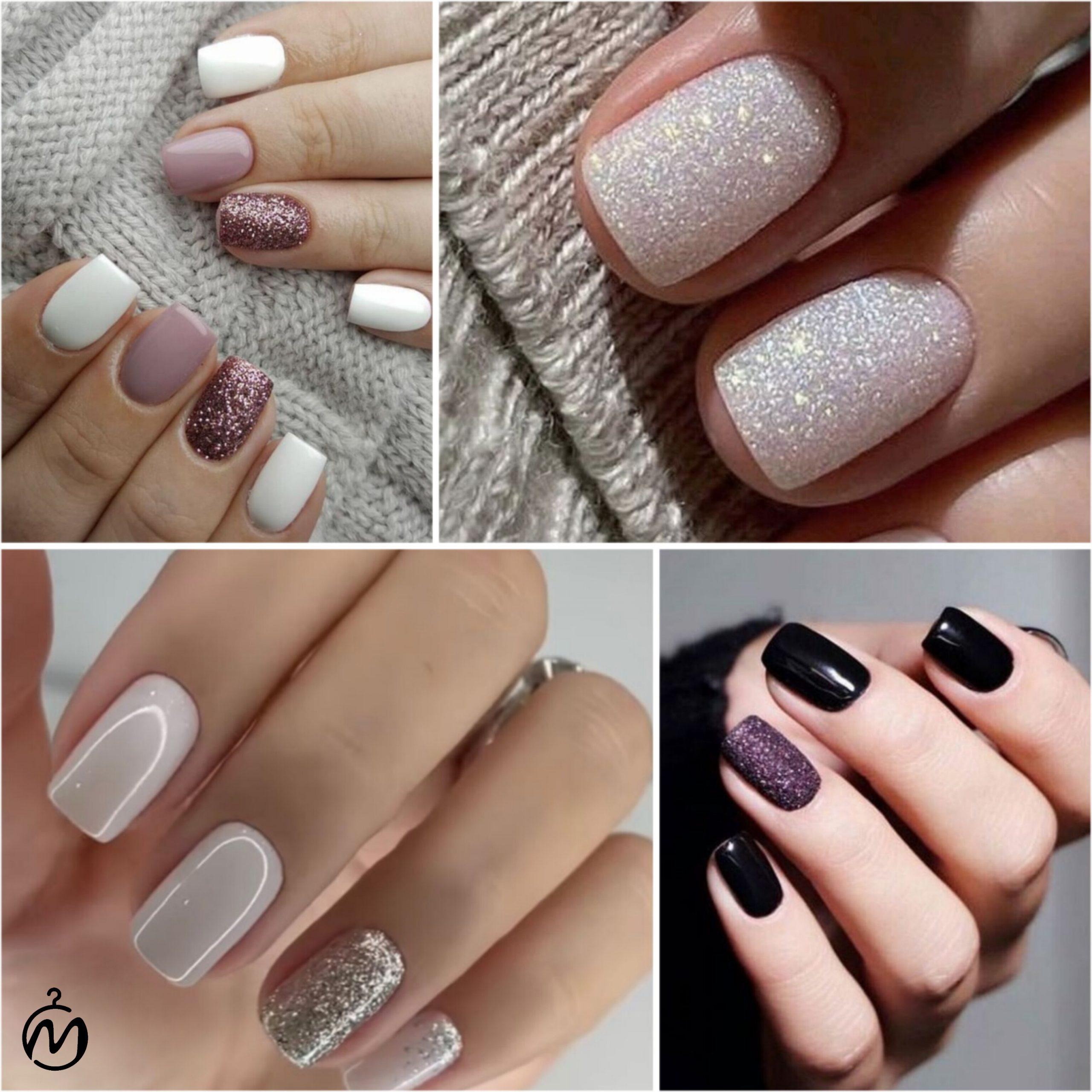 طراحی ناخن با لاک شاینی